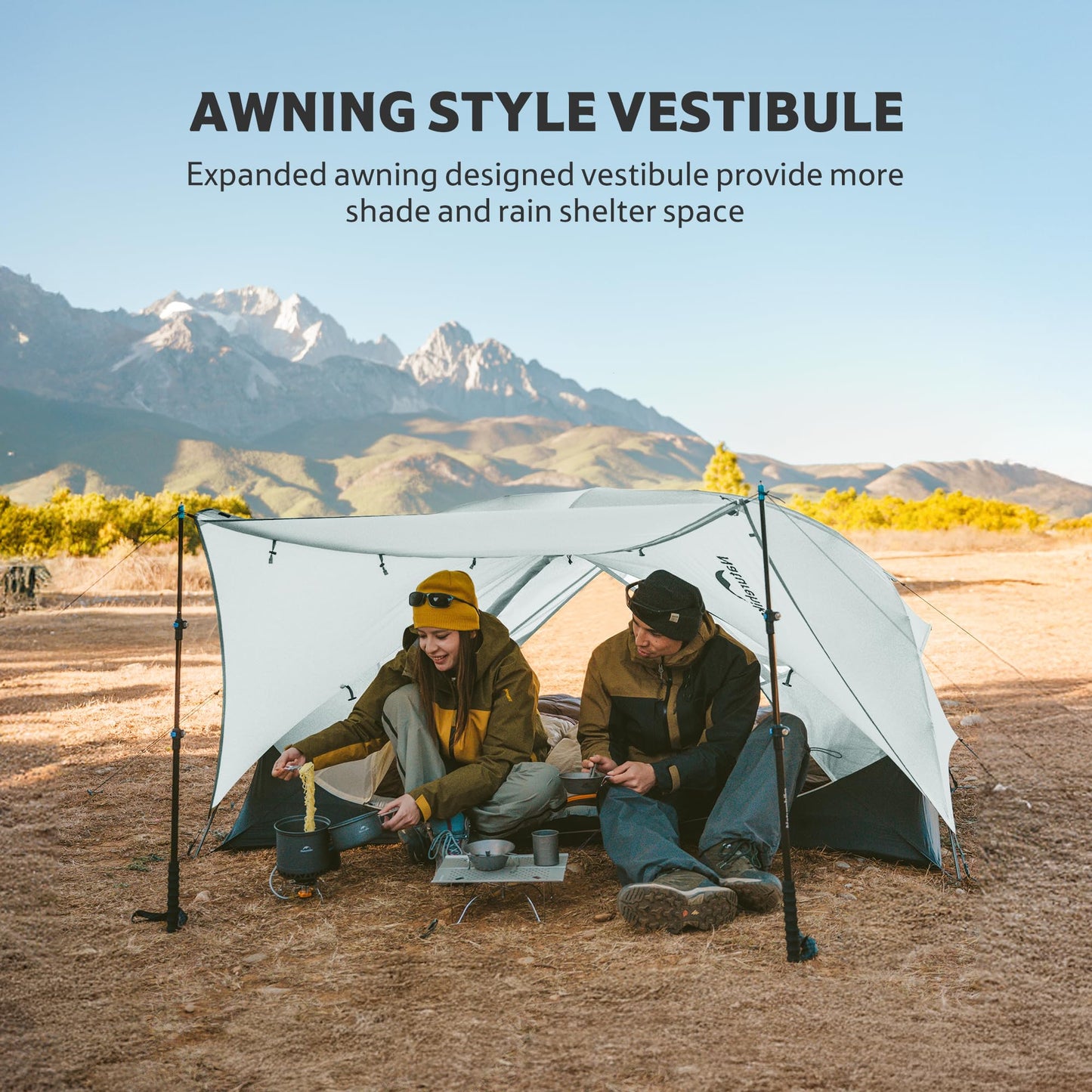 Naturehike Mongar UL 1/2Person Backpacking Tent,15D Nylon Waterproof Ultralight 1-2 Person Tent with Footprint