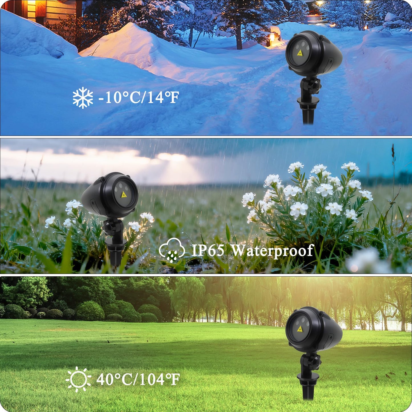 Outdoor Christmas Projection Lights  Rgb Outdoor Lights  Waterproof Garden Projector (With Remote Control)  Suitable For Homes  Yards  Gardens  Holiday Parties  And Home Decor