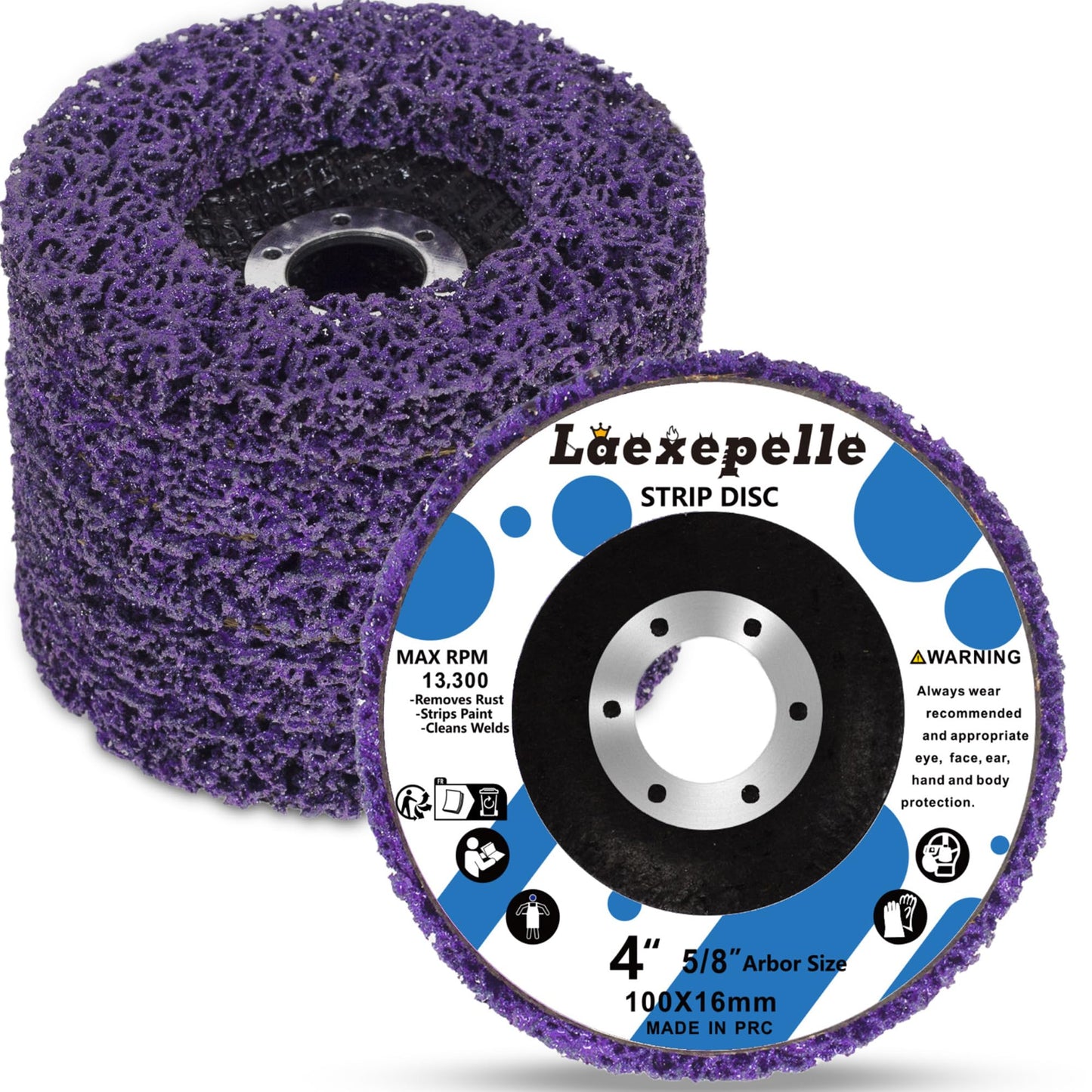 Strip Discs Quick Sanding Discs Stripping Wheel Stripper Abrasive Wheel for Drill, Strip Paint Clean Welds Remove Metal Wood Rust Scale & Oxidation (2INCH-10Pack)