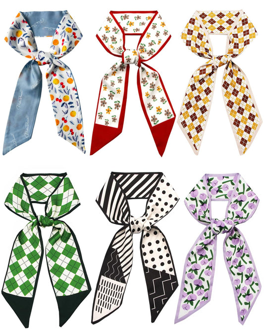 Scarf For Purse Handles Skinny Hair Scarves For Handbags Ponytails Handle Fashion Accessory 37.4x 2.36in