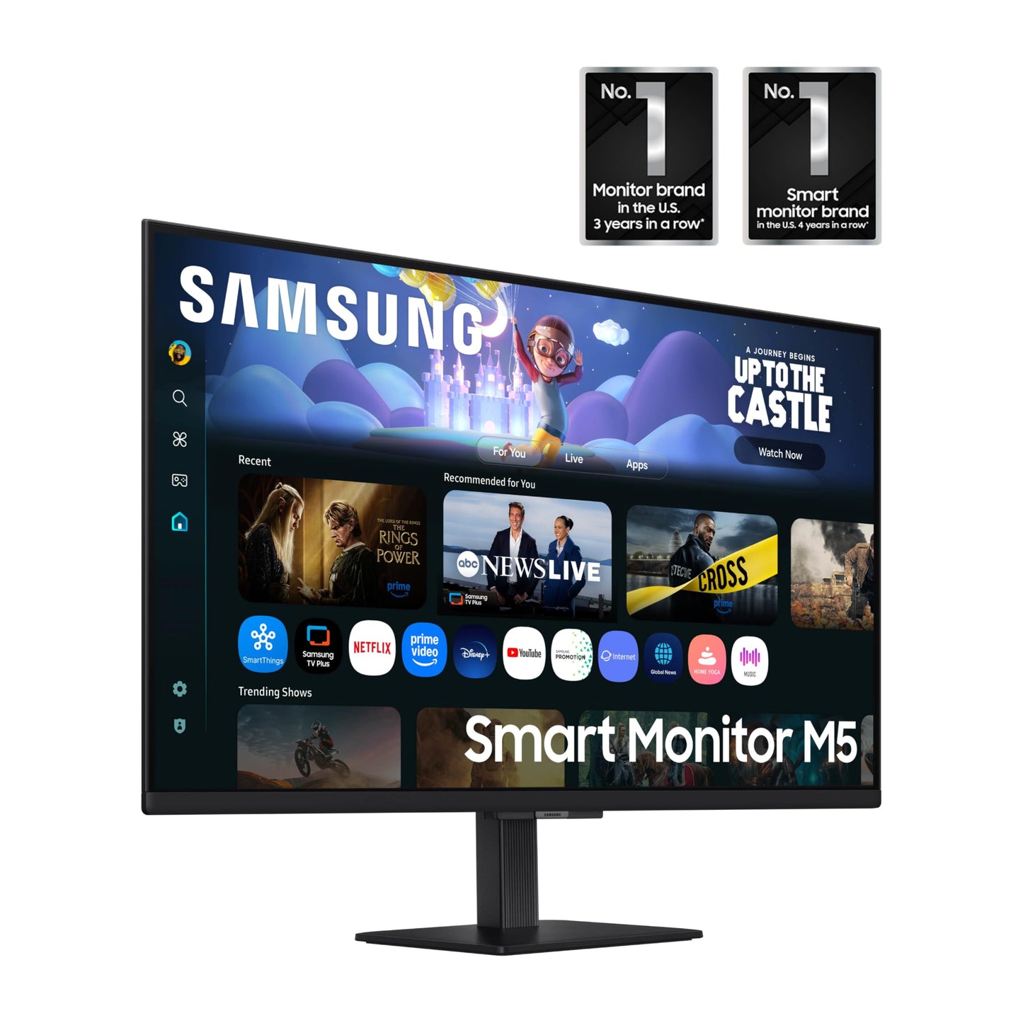 Samsung 32-Inch M5 (M50F) Series Fhd Smart Monitor With Streaming Tv, Speakers, Hdr10, Gaming Hub, Multiple Ports, Workout Track