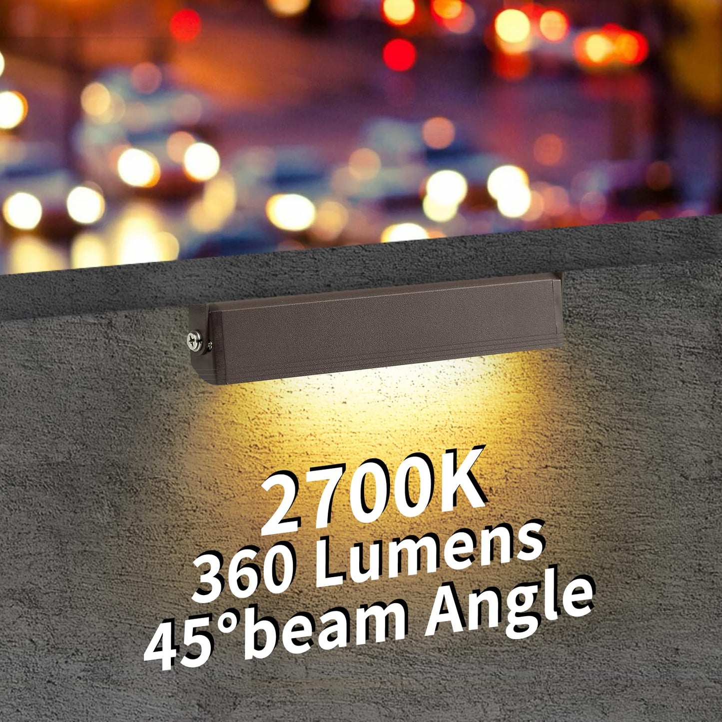 Kwinmyso 12-Packs 3W 7Inch Led Hardscape Paver Lighting 12V Ac/Dc Low Voltage Retaining Wall Lights Landscape Lighting 2700K Soft White Outdoor Step Lights 50 000 Hours Lifespan