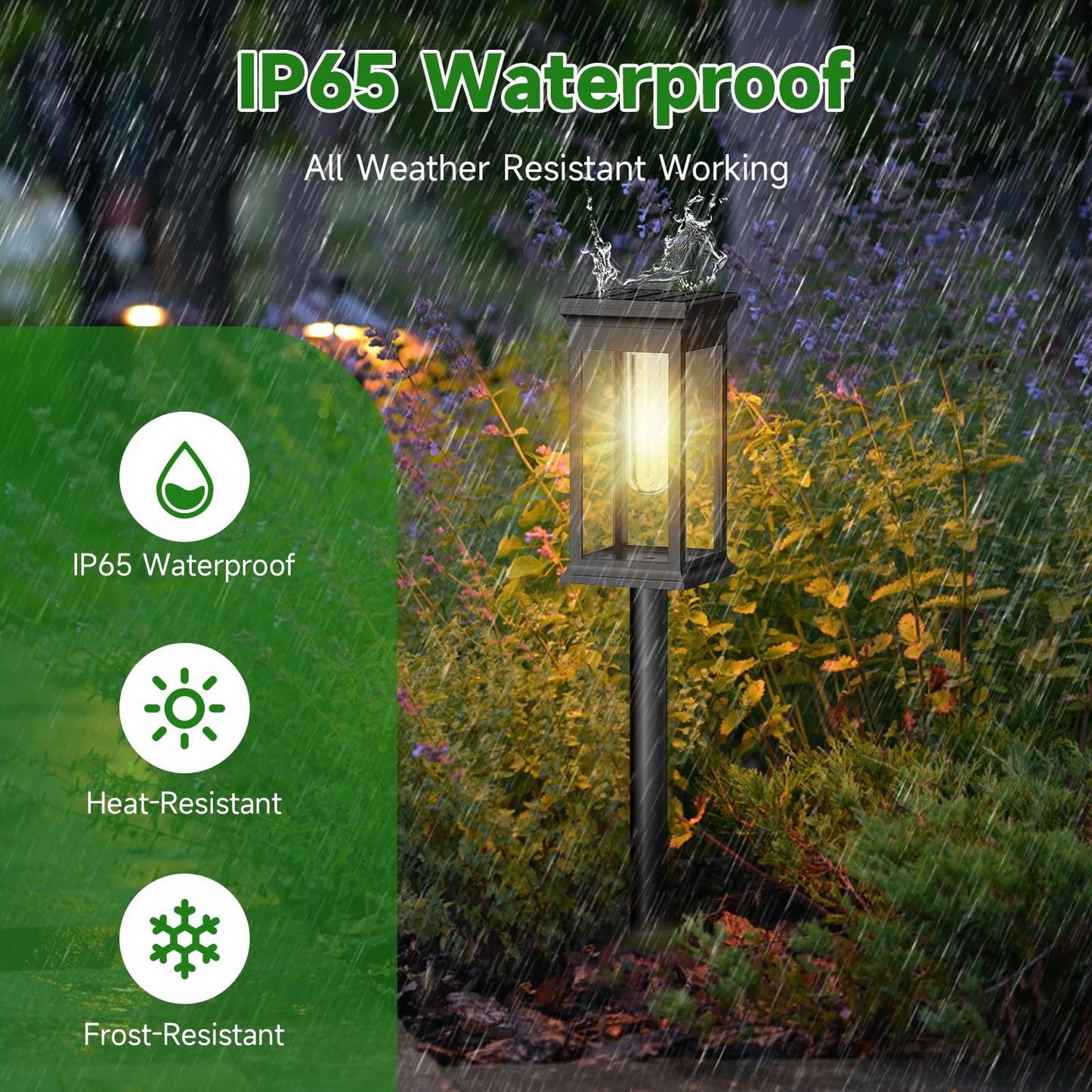 Niows Solar Pathway Lights Outdoor Waterproof - 10 Pack Bright Solar Powered Garden Lights With Auto On/Off  Ip65 Led Landscape Lighting For Walkway Patio Lawn Yard Decor
