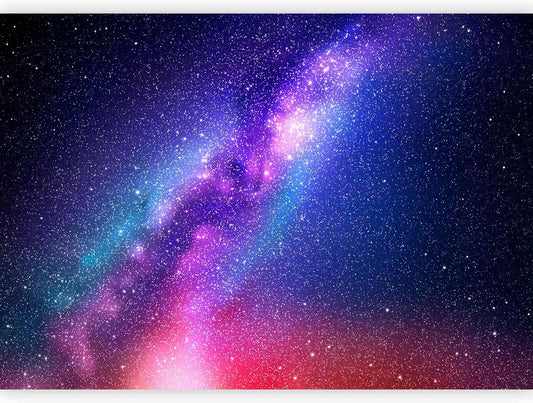 artgeist Premium Wall Mural Galaxy 98x69 in - XXL Non-Woven Wallpaper Fleece Wall Decor Photo Print Picture Image Abstract Space Sky Star Cloud Violet f-C-0487-a-a