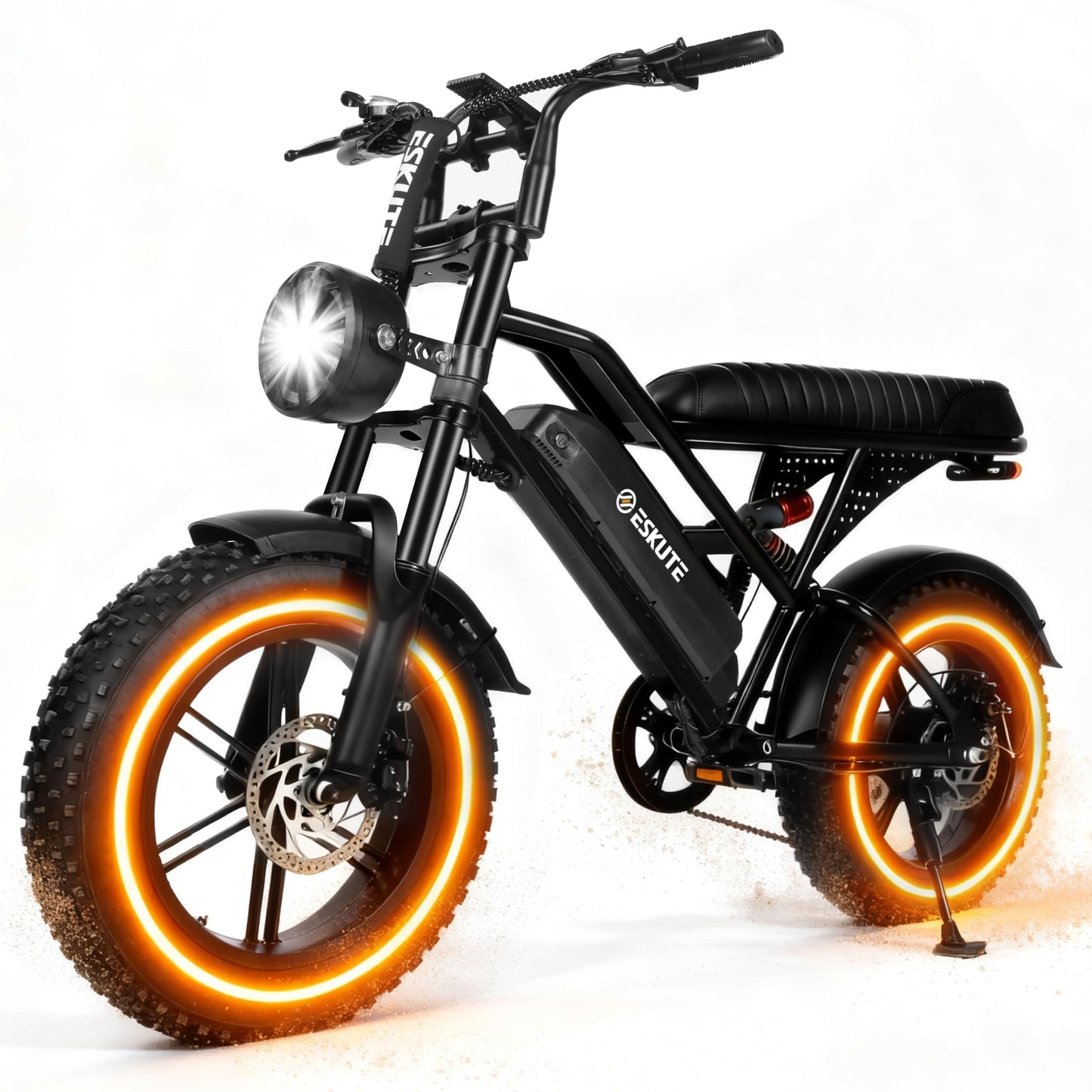 Elecby V100 1500W Peak Electric Bike for Adults, 28MPH 48V 13Ah Removable Battery, 60 Mile Range, 16"x4.0" Fat Tire, 7-Speed E-Bike with Dual Suspension – Commuter Ebike for Men & Women