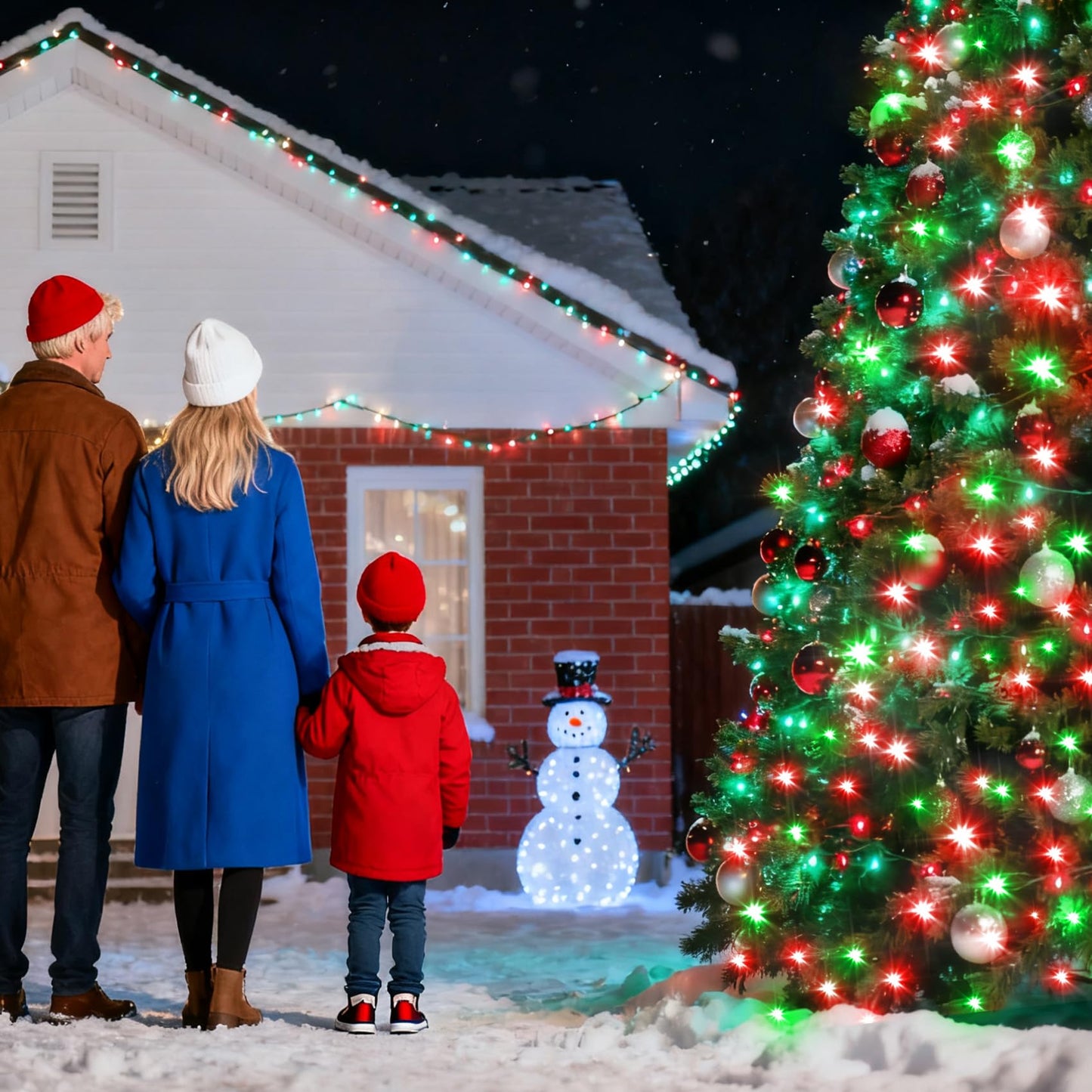 750 Led 240Ft Christmas String Lights Outdoor With 12 Lighting Modes  Green Wire Christmas Lights With Timer & Dimmable  Waterproof Plug In Fairy Lights For Room Party Home Patio Xmas  Red & Green