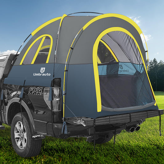 Truck Bed Tent 6.5ft: Easy Set Up Umburato Pickup Truck Tents for Camping, Waterproof PU3000mm Canopy for Truck Camper, Portable, Spacious for 2 Person Blue
