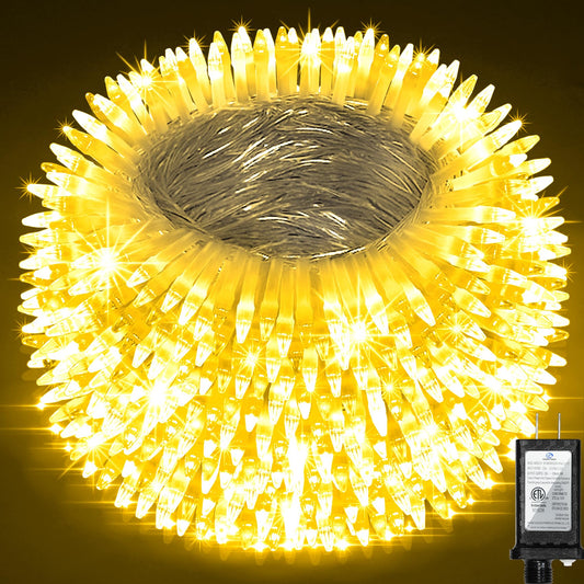 750 Led Chrstmas Lights  240Ft Outdoor Christmas String Lights With 12 Modes  Warm White Led String Lights With Timer Dimmable Waterproof For Tree Fence Garden Xmas Wedding Party Decor Warmwhite
