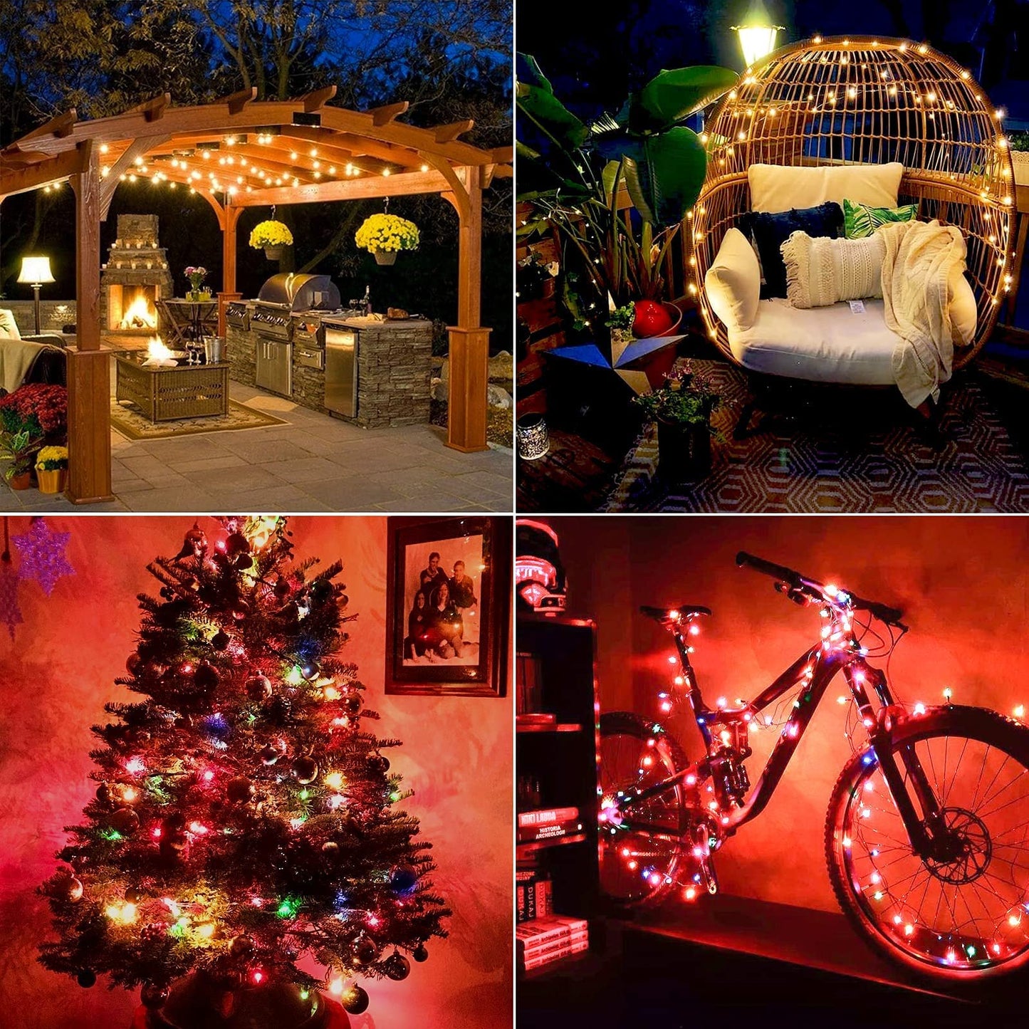 Lurious Smart Multicolor Changing Christmas Lights  262Ft 800 Rgb Leds Wifi App Control Fairy Light Rgb Dimmable Christmas Tree Lights Compatible With Alexa Ip65 Waterproof(2.4Ghz)