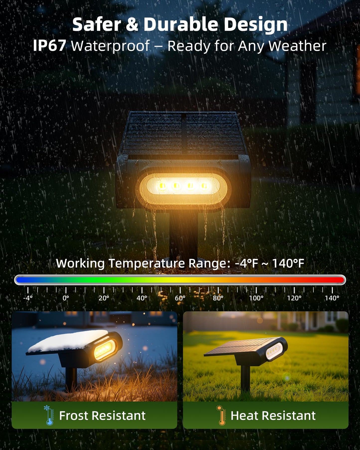 Ezvalo Solar Spot Lights Outdoor Waterproof Ip67  3 Lighting Modes Landscape Spotlights  Efficient King-Size Leds  Solar Powered For Garden Yard Pathway (6Pack-Warm White)