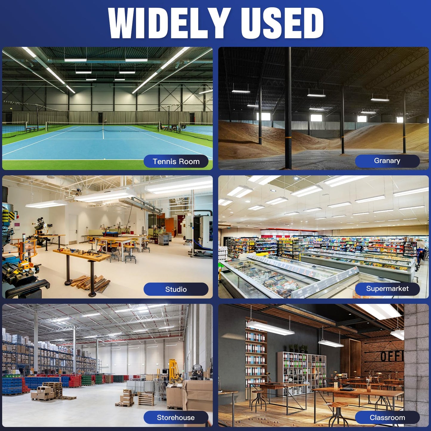 Jtt Led Linear High Bay Light 200/150/100W 30000Lm Shop Light Commercial 360 Adjustable 4/5000 Cct Tilt Hanging Led High Bay Shop Lighting Fixtures For Garage Warehouse Workshop Store  Etl 2-Pack