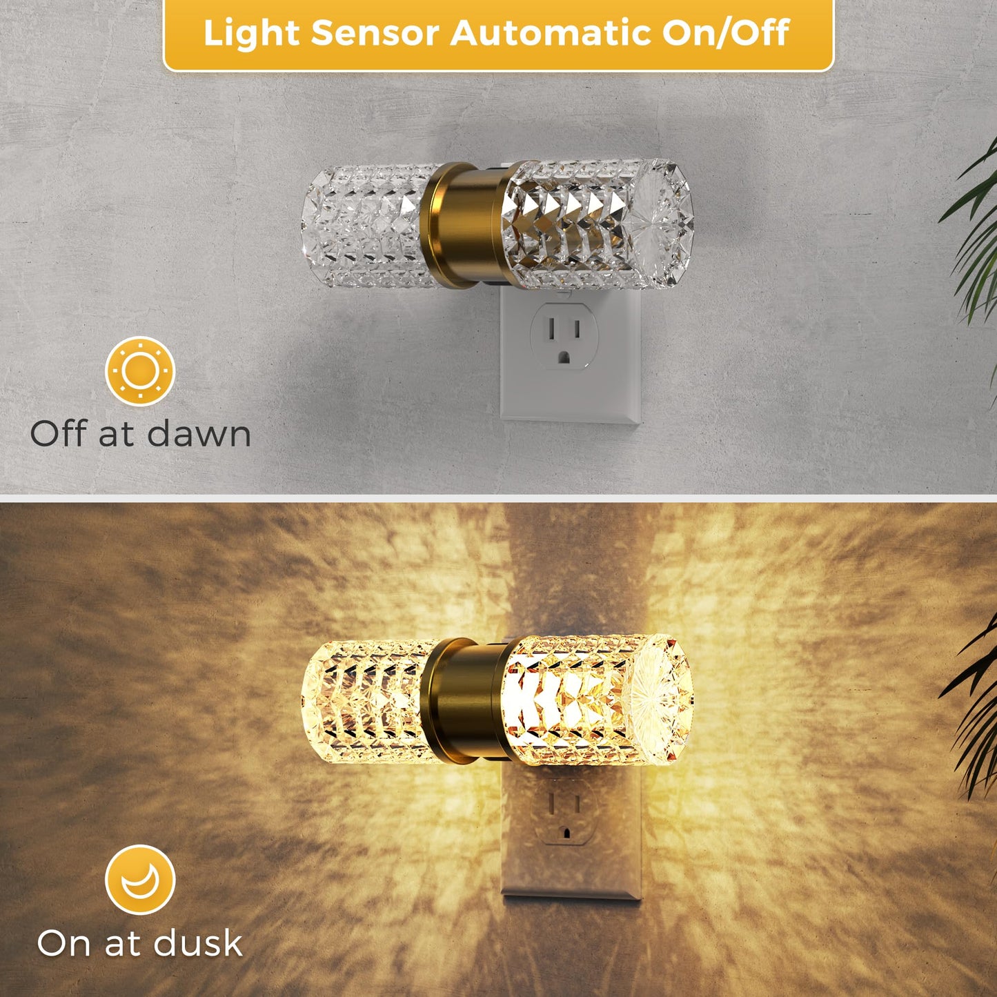 L Lohas Led Night Light  Night Lights Plug Into Wall  2 Pack 10-Color Rgb Change Nightlights 10/50/100Lm Adjustable Automatic Nightlights Plug In With Dusk To Dawn Sensor For Room Bathroom Hallway