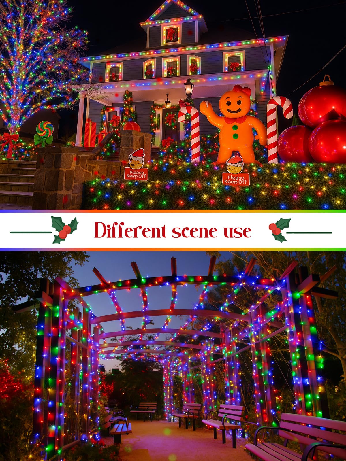 2025 New Christmas Cluster Lights 960 Led With Flowing Twinkling  Fire er Fairy Lights With 15 Modes & Timer  Waterproof Christmas String Light For Indoor Outdoor Xmas Tree Party Garden Multicolor