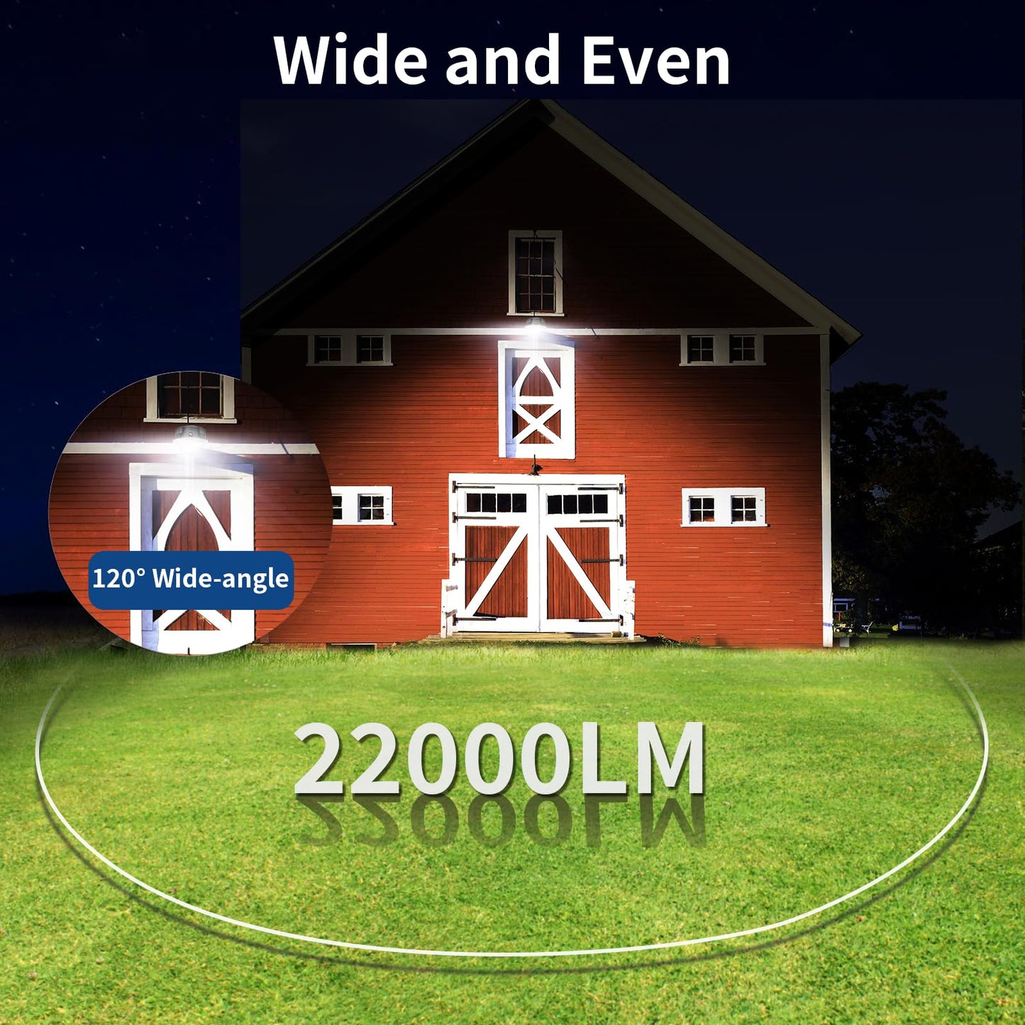 Olafus 170W Led Barn Light 2 Pack  Dusk To Dawn Outdoor Lighting With Photocell  22000Lm Brightness Area Street Outdoor Lights Fixture  Ip65 Waterproof 6500K Daylight Exterior Security Flood Lights