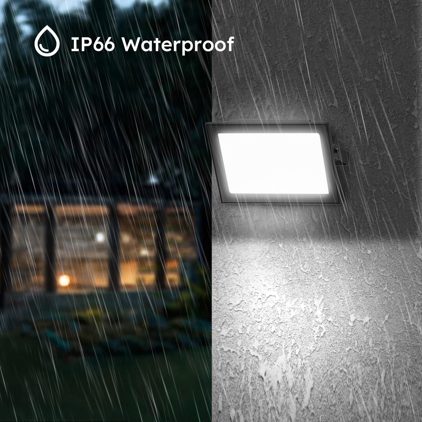Madewell Living 10-Pack 50W Led Flood Lights Outdoor - 9000 Lumens Super Bright Security Lighting  Ip66 Waterproof  5000K Daylight - Energy-Efficient Outdoor Lights For Garage  Garden  Lawn  Backyard