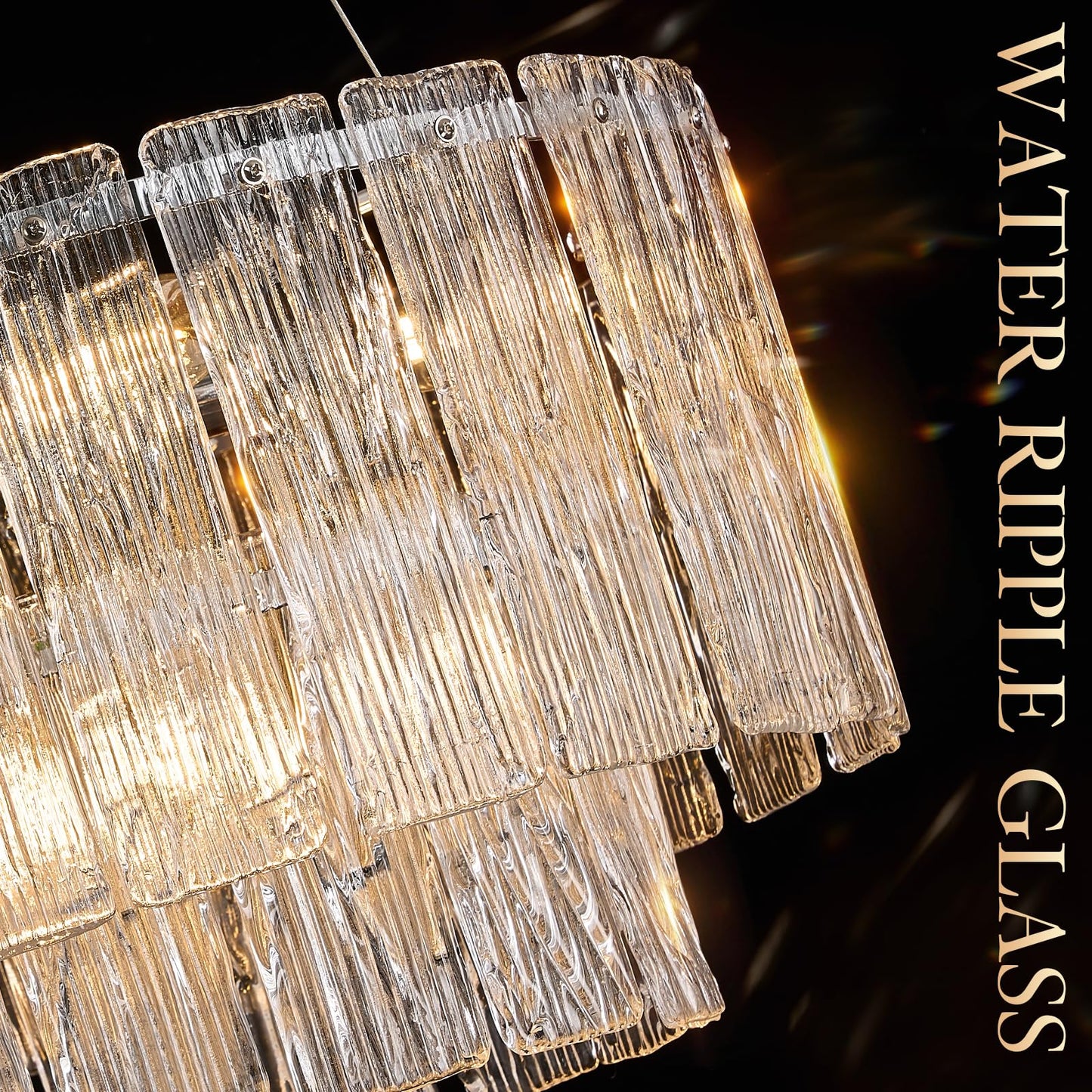 Modern Chrome Chandeliers  20  7-Light Crystal Glass Ceiling Pendant Light Fixtures stylish Round Chandelier 2 Tiers Hanging Lighting For Dining Room Foyer Living Room Bedroom