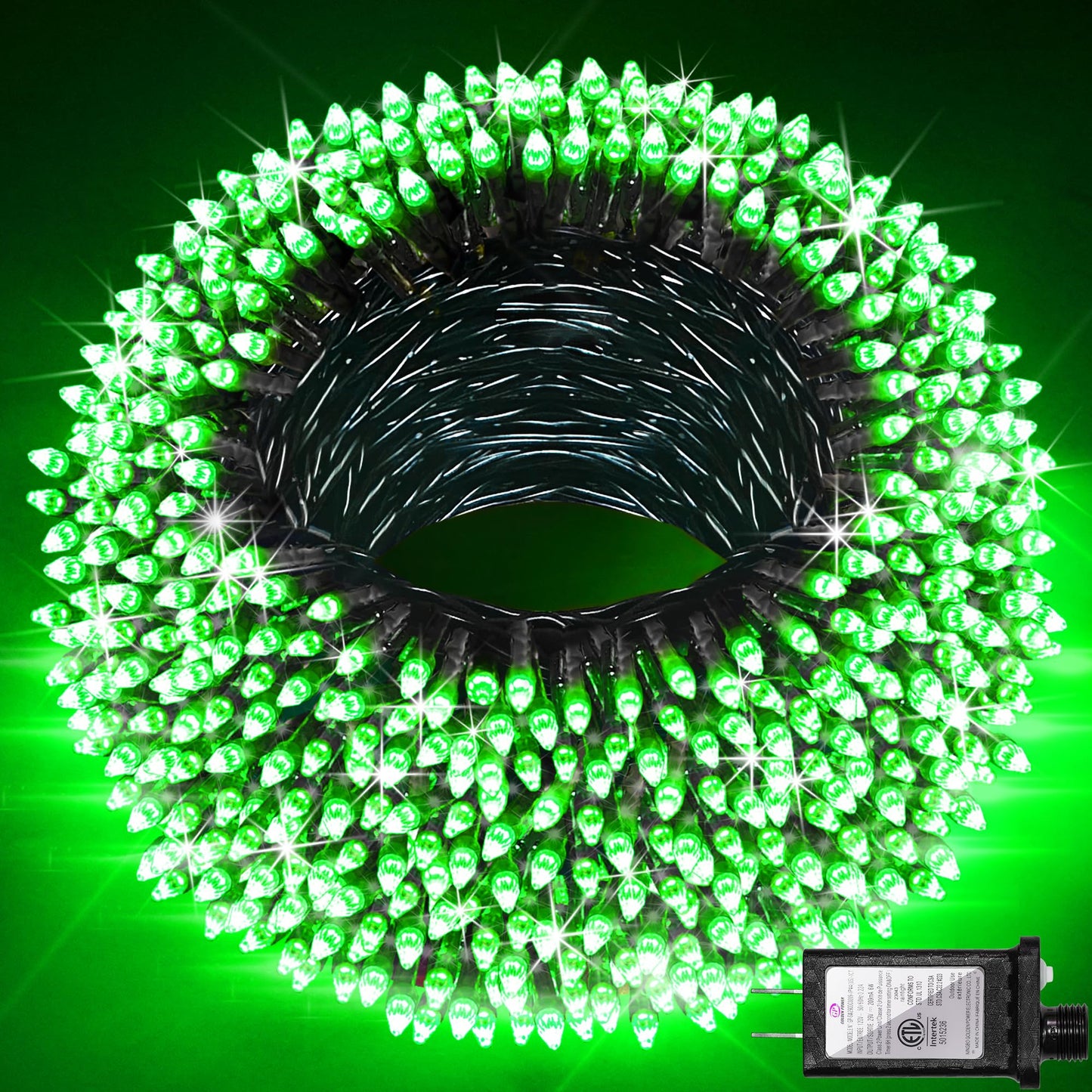 1500 Led Christmas Lights Outdoor With 12 Modes  470Ft Green Wire Christmas String Fairy Lights With Timer & Dimmable  Waterproof Twinkle Tree Lights For House Patio Party Wedding Xmas Decor  Green