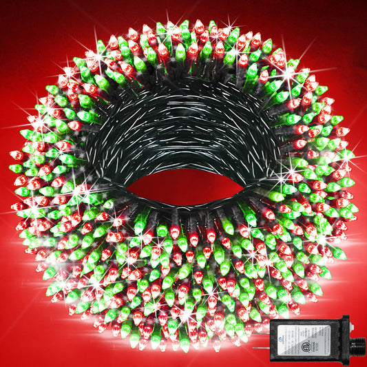 1500 Led Christmas Lights Outdoor With 12 Modes  470Ft Green Wire Christmas String Fairy Lights With Timer & Dimmable  Waterproof Twinkle Tree Lights For House Party Wedding Xmas Decor  Red & Green