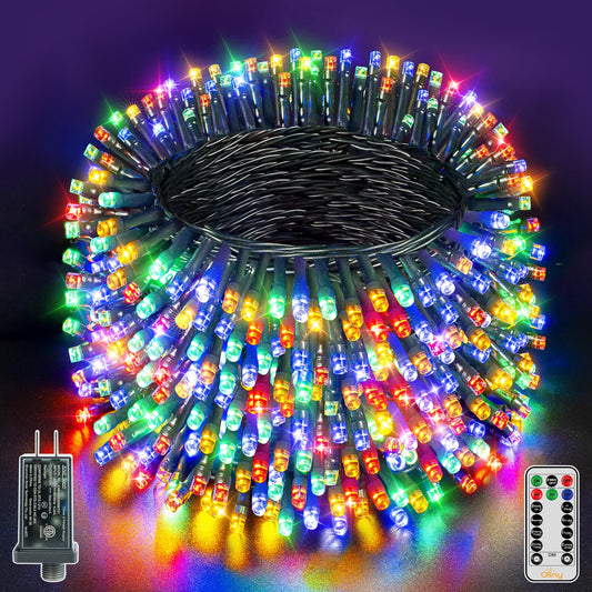 Ollny Christmas Lights  1000Led 328Ft Long Christmas Tree Lights With 8 Modes Remote Timer Ip44 Waterproof  Outdoor Christmas Lights For Tree House Yard Outside Xmas Decorations Multicolor