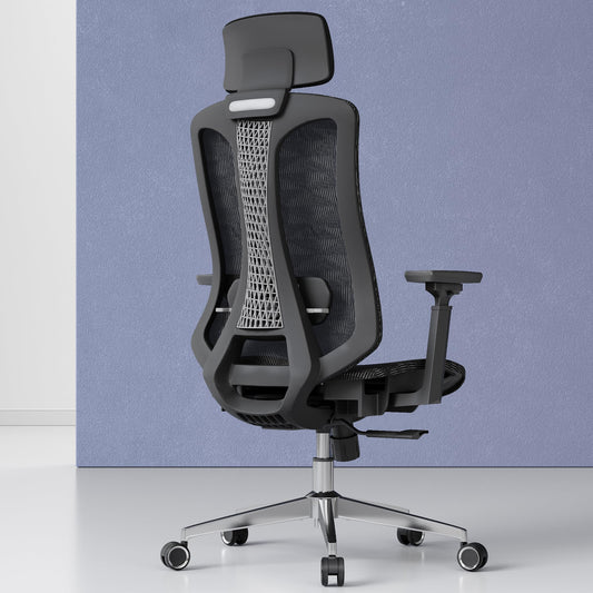 Logicfox Ergonomic Office Chair for Long Hours – Advanced Lumbar Support, 3D Adjustable Armrests & Headrest, High-Back Mesh Chair Designed for 8–10H Daily Comfort (Up to 300 lbs)
