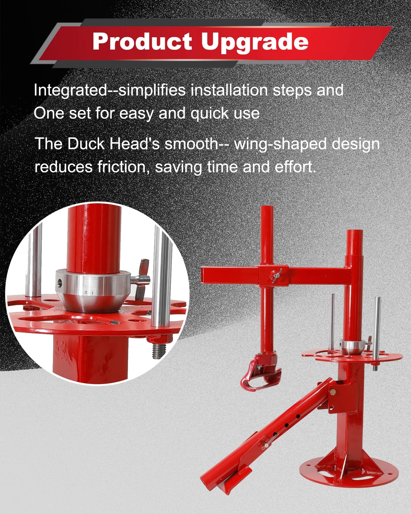Krysolad Manual Tire Changer Machine, Portable Tire Changer with Duck Head, 12''-21'' Tire Change, Fit for Cars, Trailer, ATV, Truck, SUV
