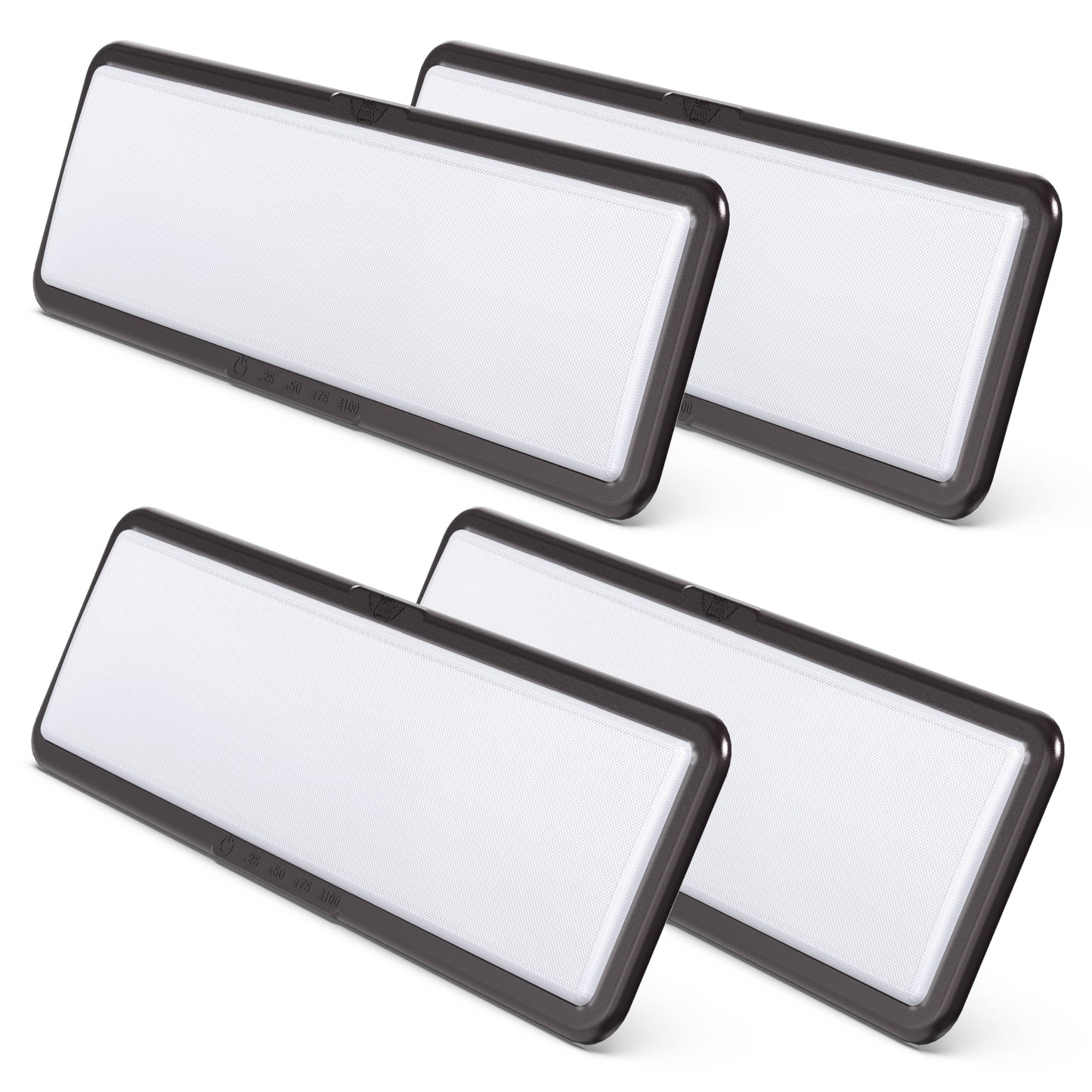Leisure Led Rv Led Ceiling Light Fixture 20 X 6.5 - 1450 Lumen With Touch Dimmer Switch Interior Burnt Bronze Lighting For Car/Rv/Trailer/Camper/Boat Dc 12V Natural White 4000-4500K (4-Pack)
