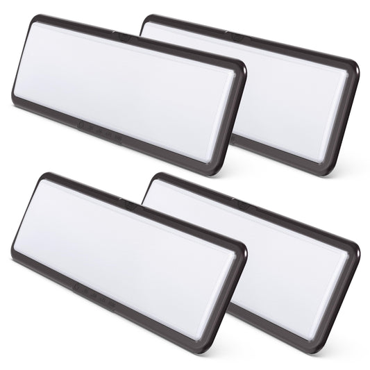 Leisure Led Rv Led Ceiling Light Fixture 20 X 6.5 - 1450 Lumen With Touch Dimmer Switch Interior Burnt Bronze Lighting For Car/Rv/Trailer/Camper/Boat Dc 12V Natural White 4000-4500K (4-Pack)