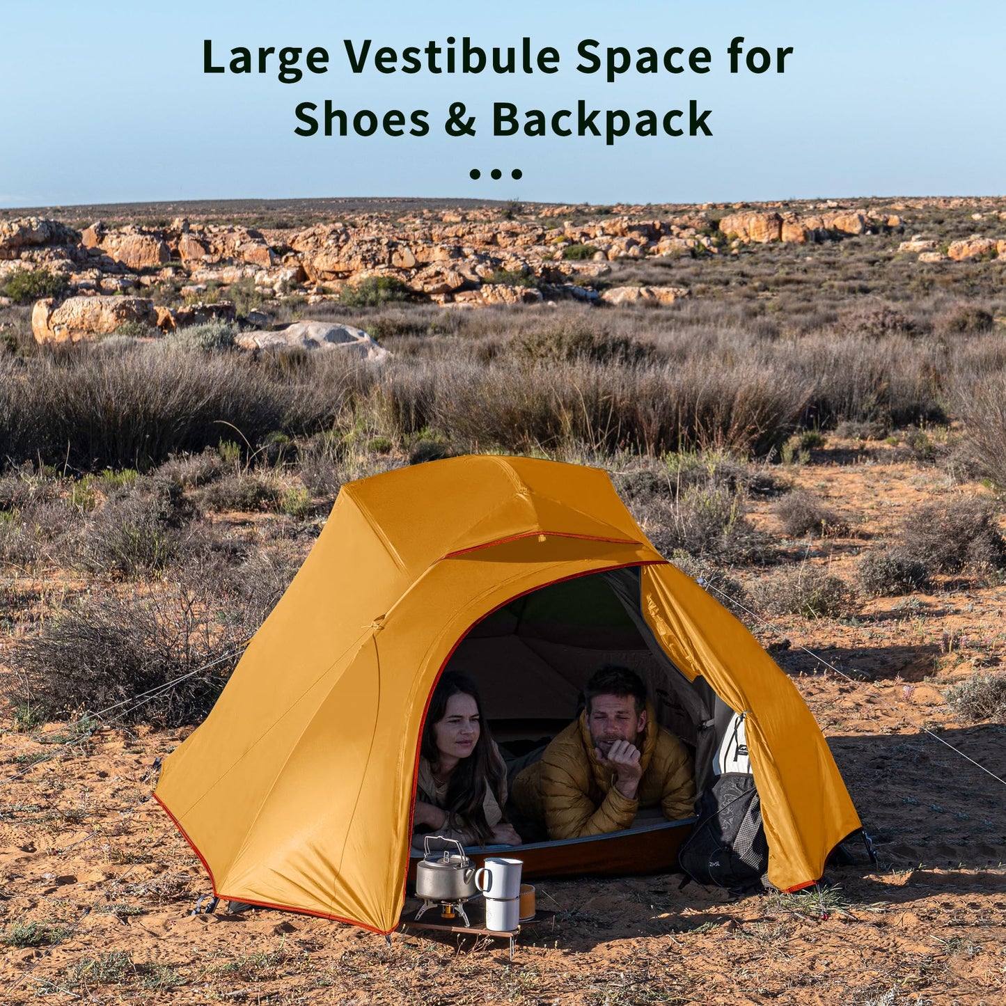 Naturehike Cloud-Up 3 Person Lightweight Backpacking Tent with Footprint - 3 Season Free Standing Dome Camping Hiking Waterproof Backpack Tents