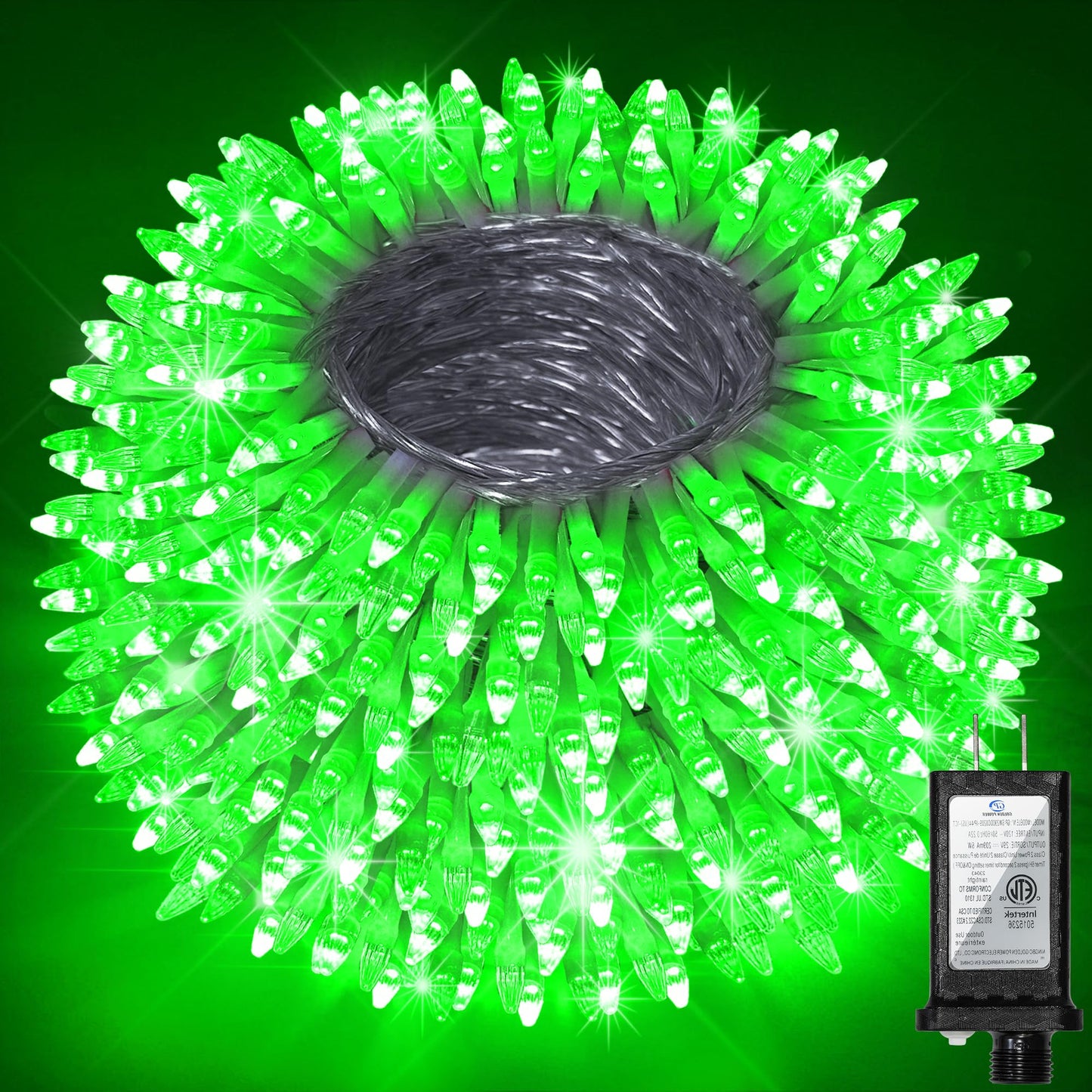 1500 Led 470Ft Christmas Lights Outdoor  Christmas String Fairy Lights With Timer & Memory  Waterproof 12 Modes Dimmable Twinkle Tree Lights For Home Patio Wedding Party Yard Xmas Decorations  Green